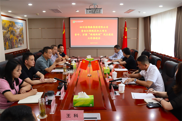 鄧華主持召開集團公司青白江保稅區(qū)加工項目資中 、萬源“兩端兩網(wǎng)”試點建設(shè)項目工作推進會