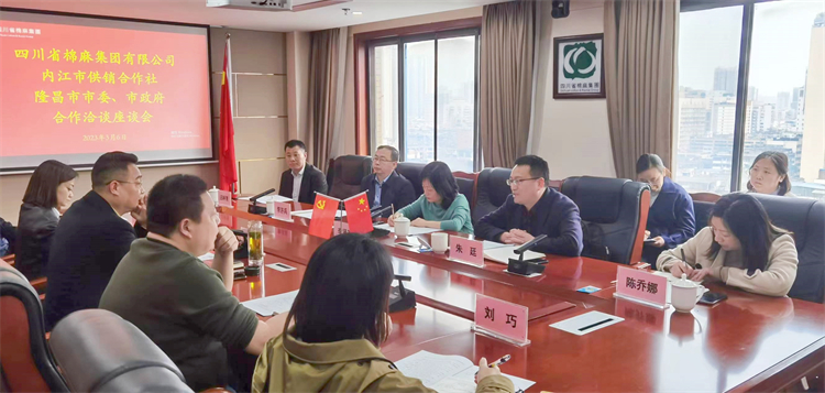 集團(tuán)公司召開與內(nèi)江市供銷社、隆昌市委、市政府合作洽談座談會(huì)